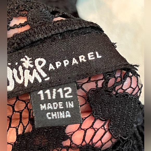 JUNIOR Black Top Lace Dress From JUMP APPAREL- Size: 11/12 - Picture 16 of 16